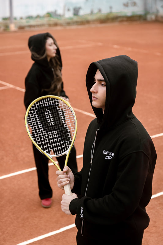 WILD ZIP-UP HOODIE - BLACK