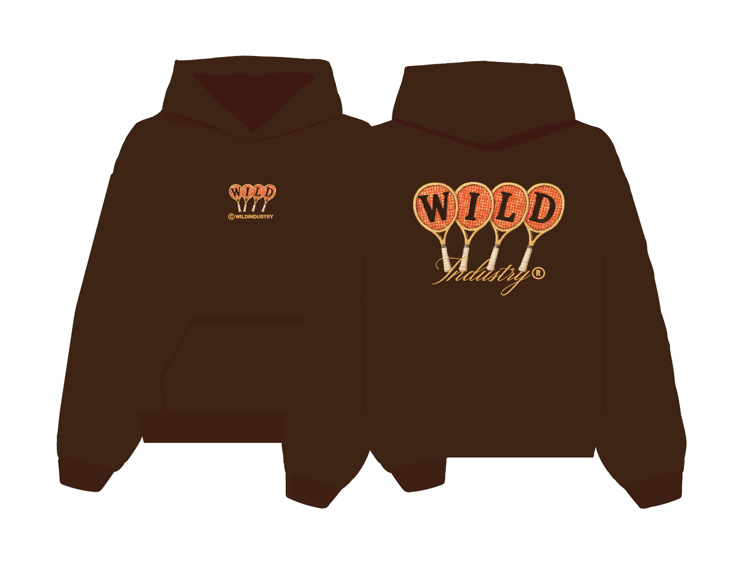 TENNIS CLUB HOOD BROWN