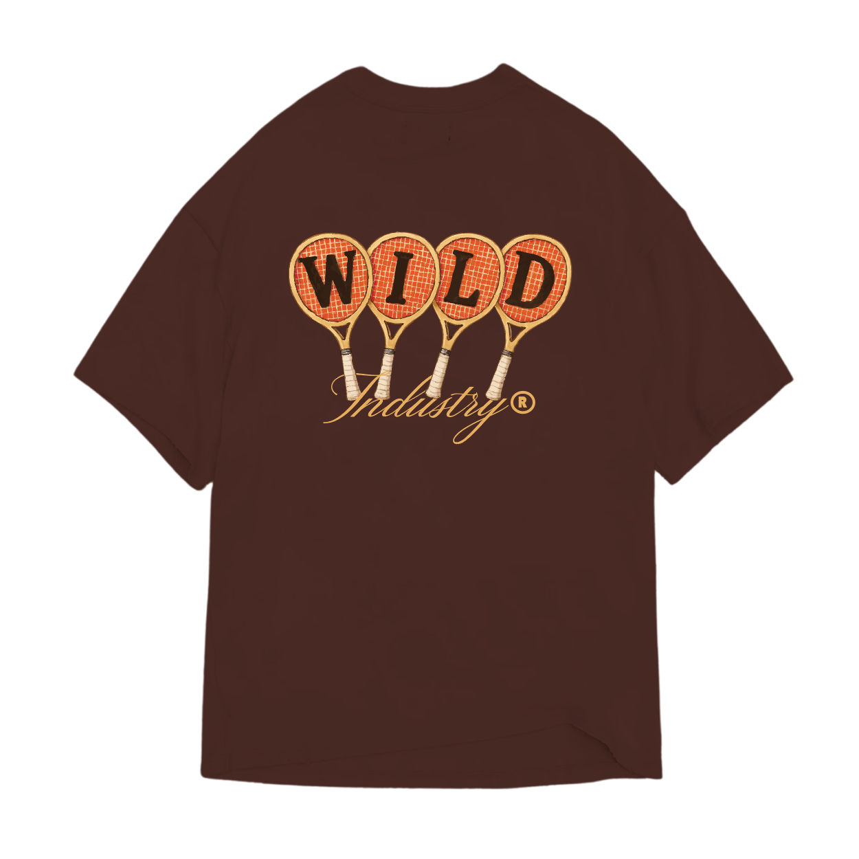 TENNIS CLUB TEE BROWN