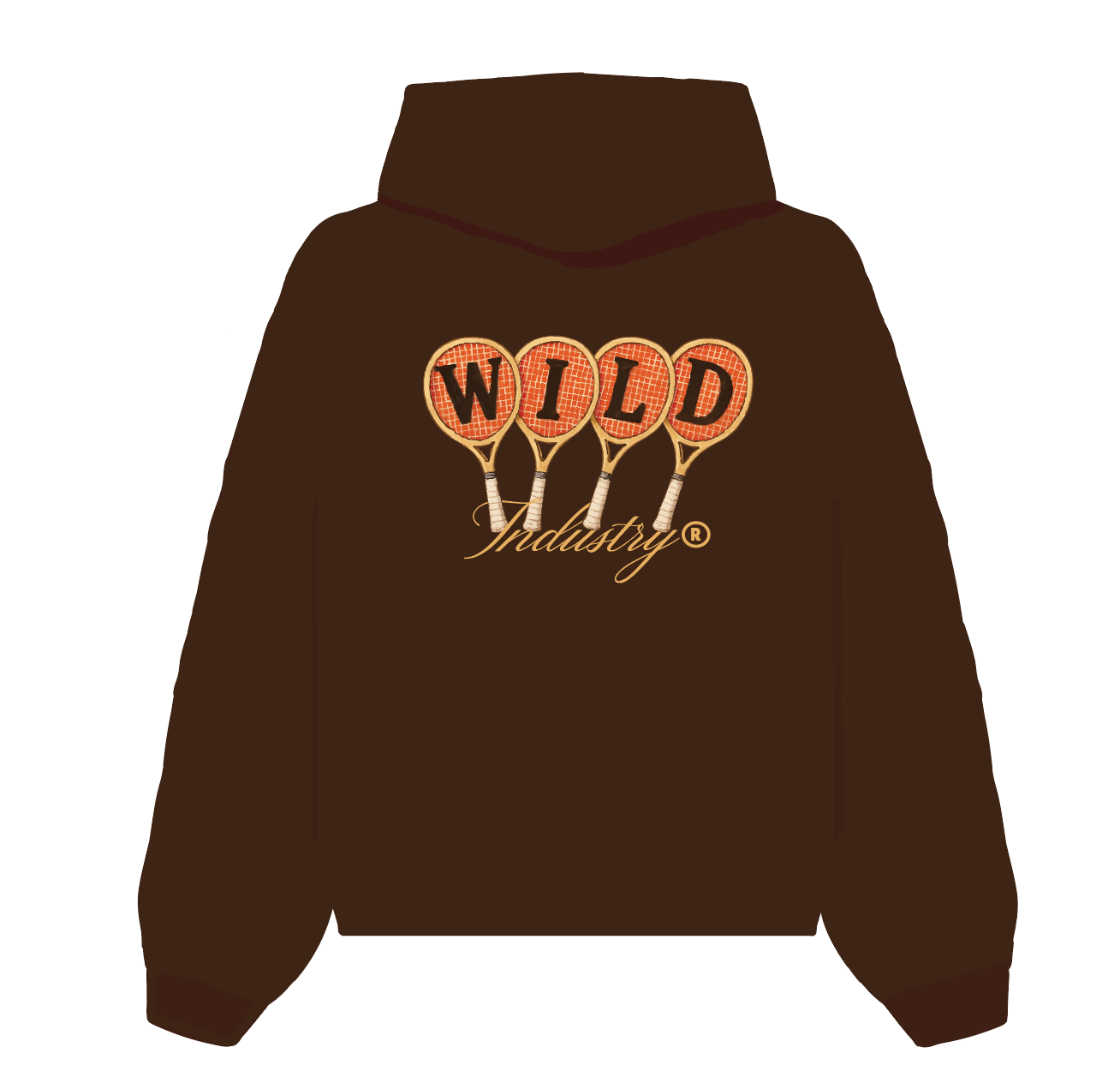 TENNIS CLUB HOOD BROWN