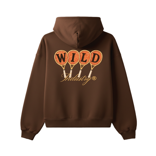 TENNIS CLUB HOOD BROWN