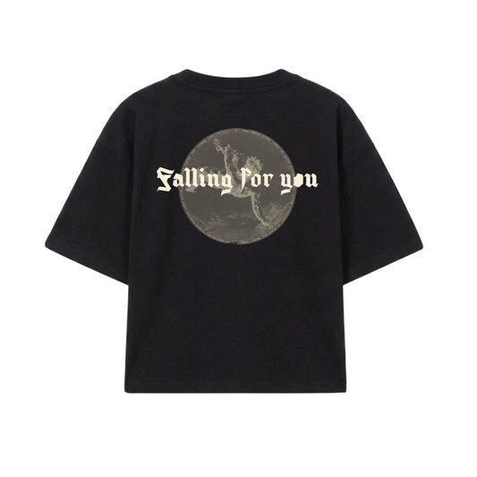 FALLING FOR YOU BLACK TEE