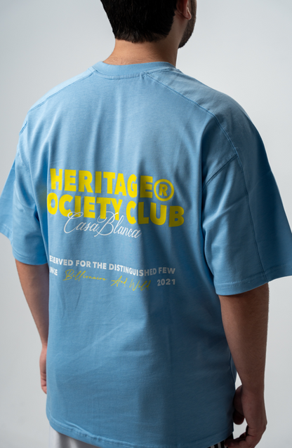 HERITAGE CLUB TEE LIGHT BLUE