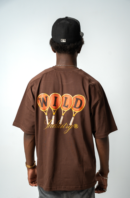 TENNIS CLUB TEE BROWN