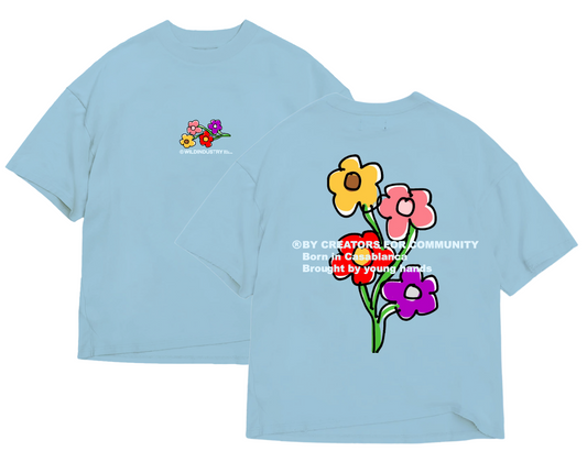 UNTAMED - BABY BLUE TEE