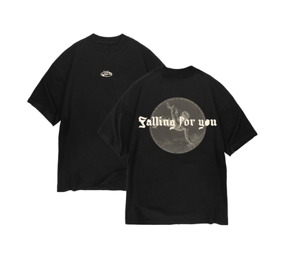 FALLING FOR YOU BLACK TEE