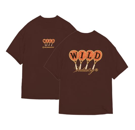 TENNIS CLUB TEE BROWN