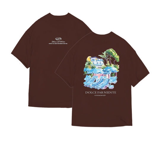 DOLCE FAR NIENTE TEE BROWN