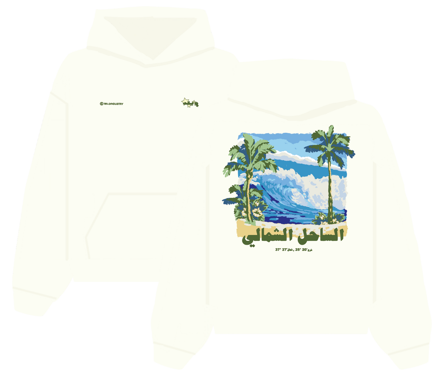 NORTH COAST ESSENTIAL HOODIE - CREME