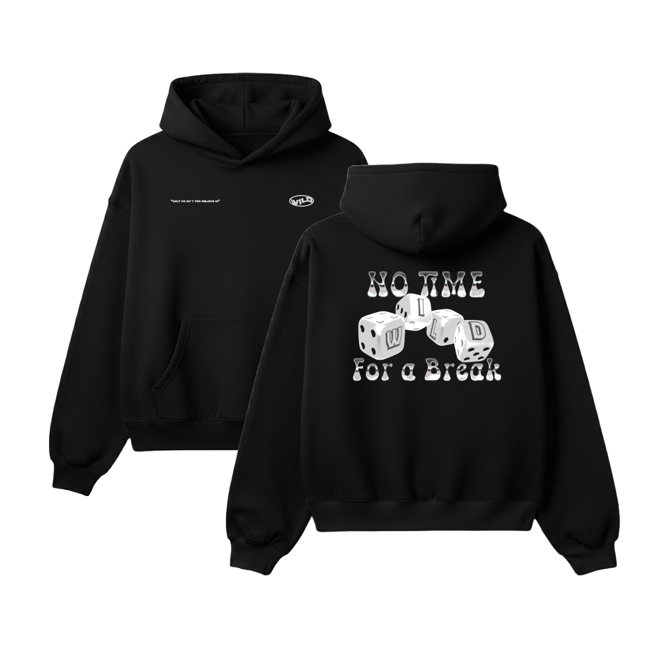 NO TIME HOOD BLACK