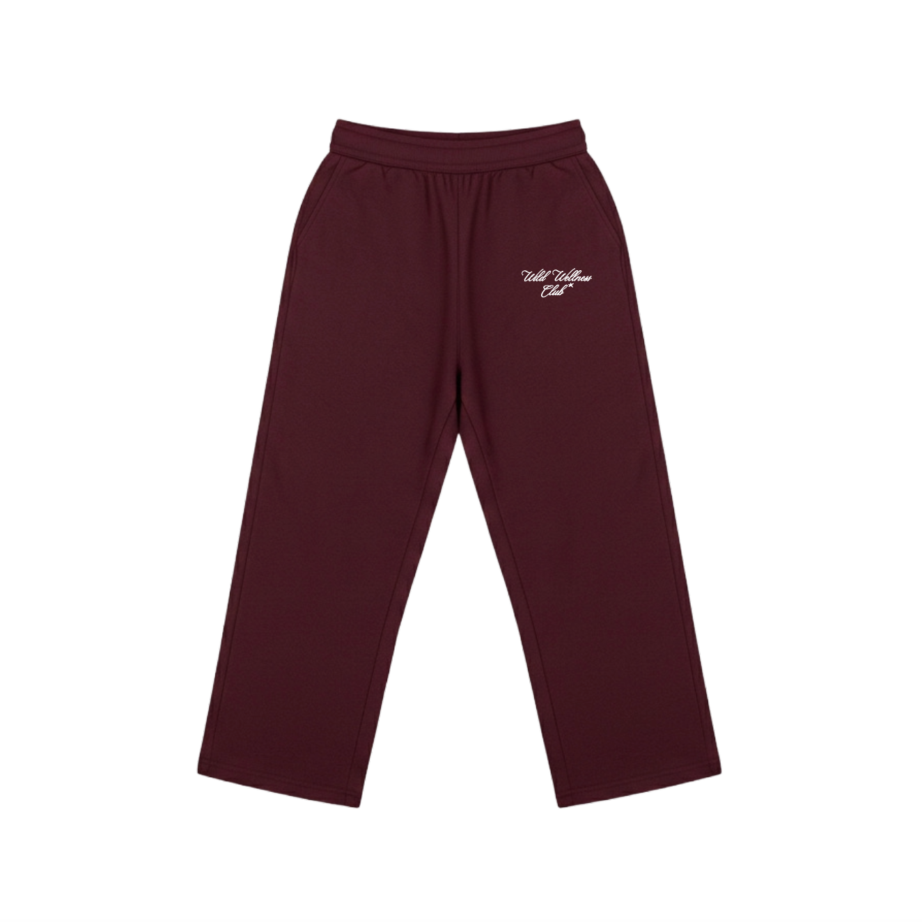 WILD STRAIGHT PANTS - BURGUNDY