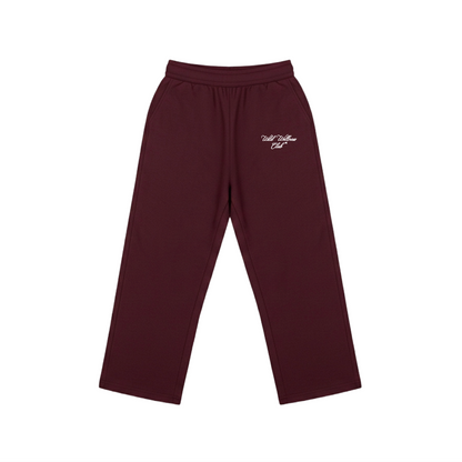 WILD STRAIGHT PANTS - BURGUNDY