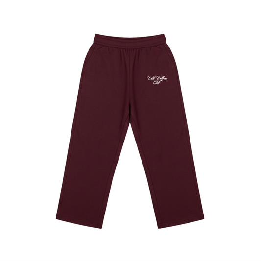 WILD STRAIGHT PANTS - BURGUNDY