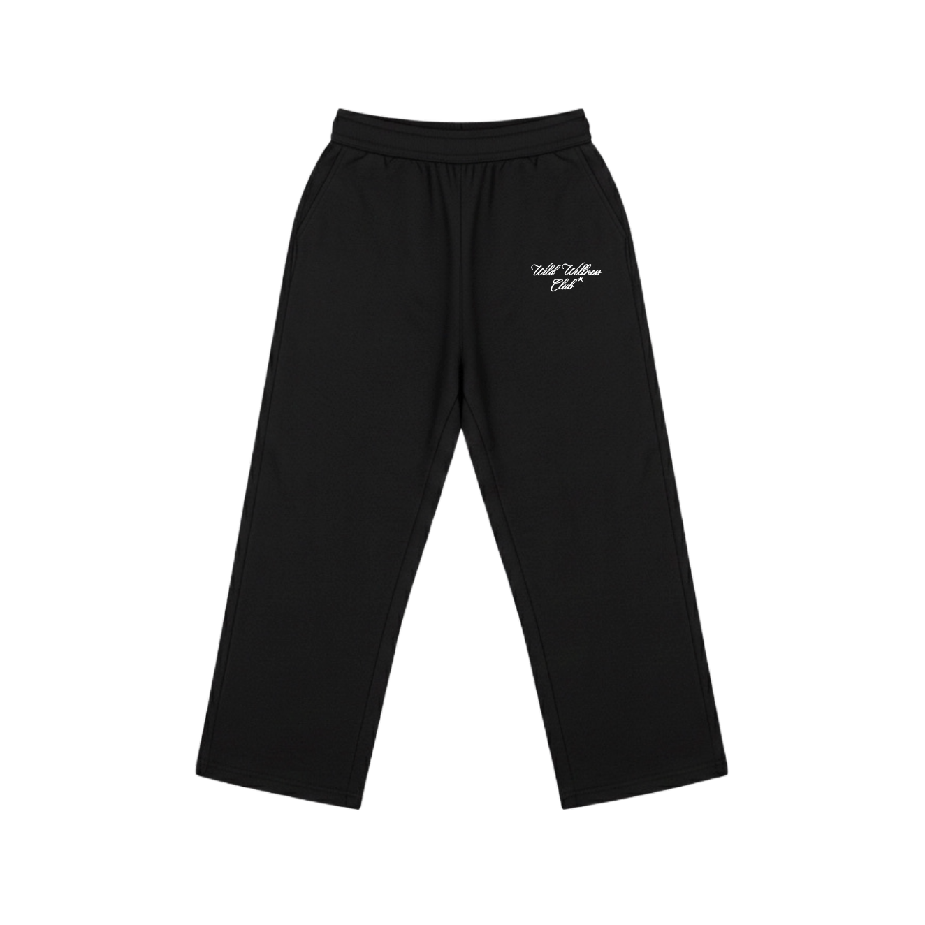 WILD STRAIGHT PANTS - BLACK
