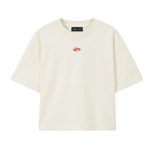 FALLING FOR YOU CREAM TEE