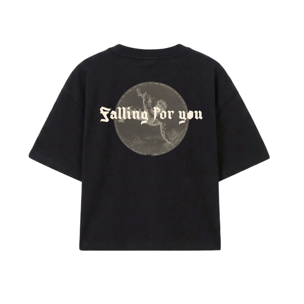 FALLING FOR YOU BLACK TEE
