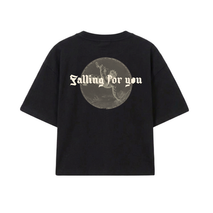 FALLING FOR YOU BLACK TEE