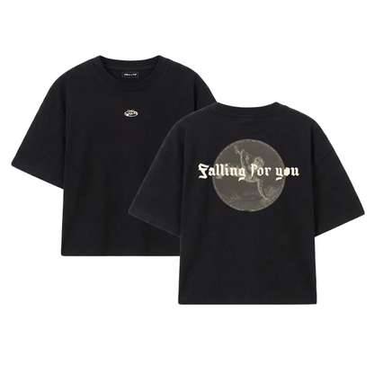 FALLING FOR YOU BLACK TEE