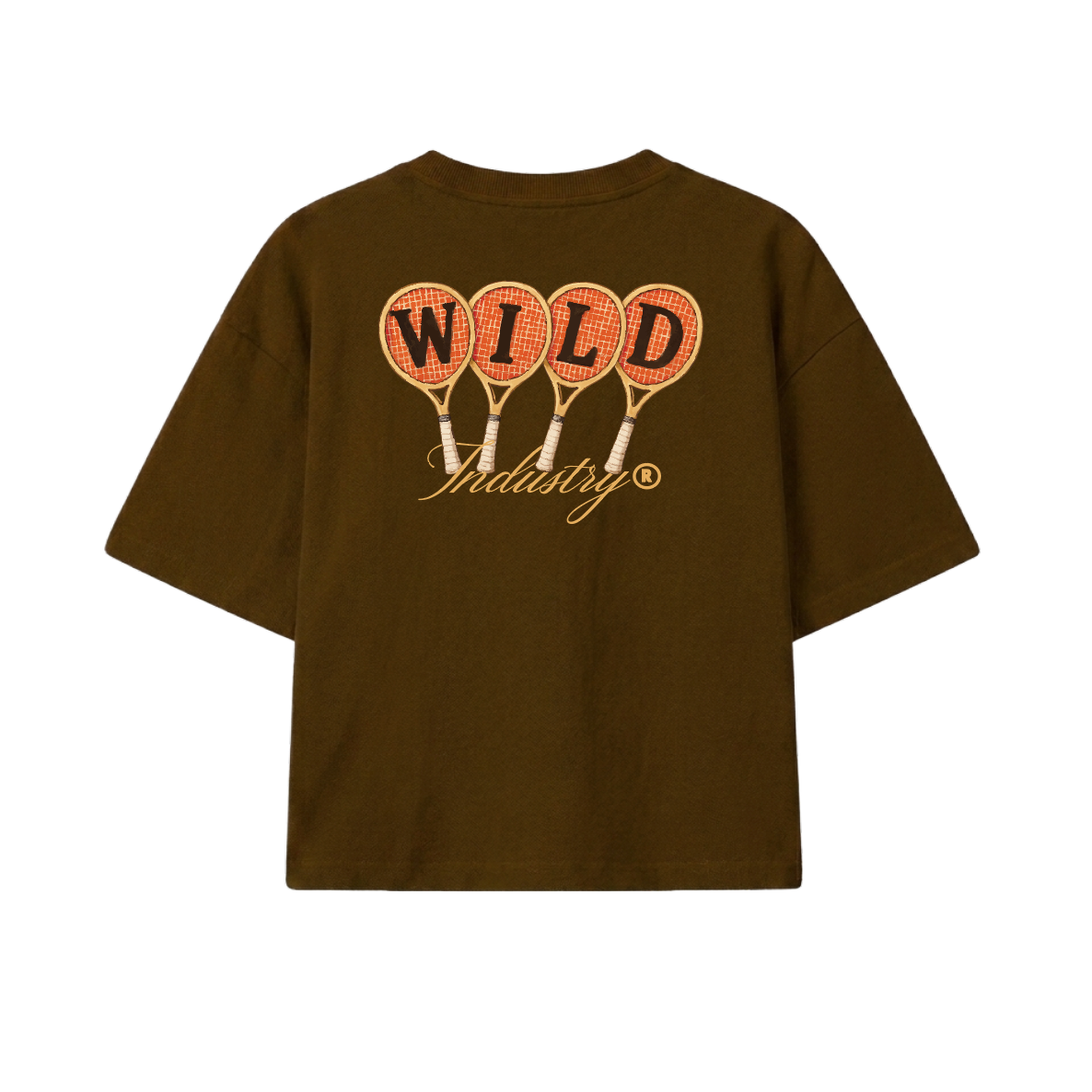 TENNIS CLUB TEE BROWN