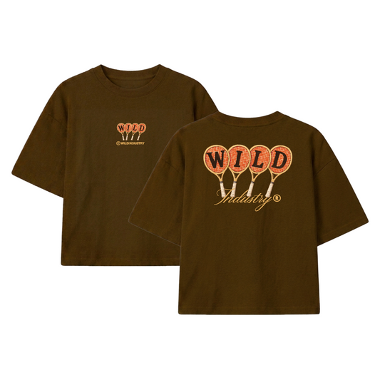 TENNIS CLUB TEE BROWN