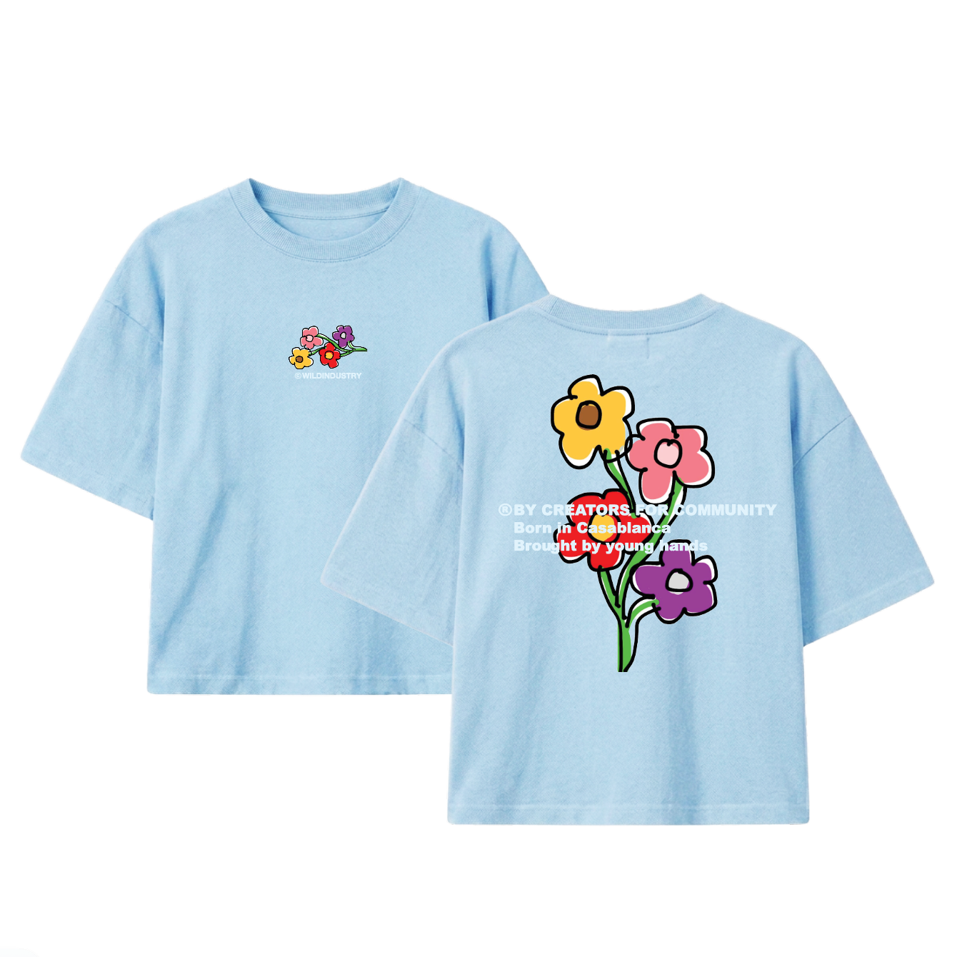 UNTAMED - BABY BLUE TEE